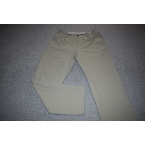 Under Armour Golf Pants Mens Size 34 x 29 Performance Polyester Stretch Tan - Picture 1 of 6